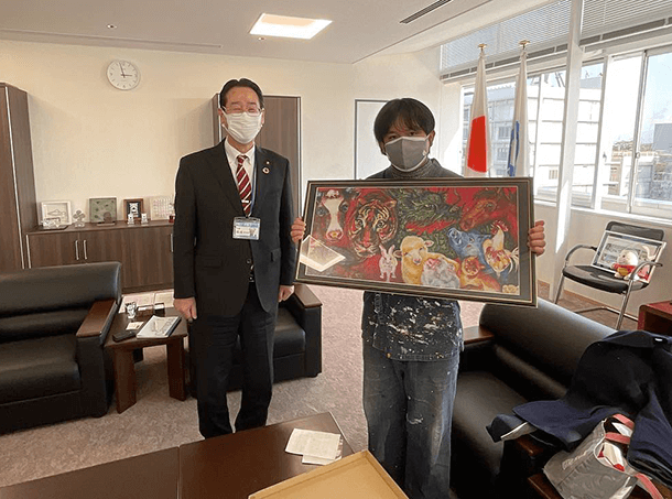 松永丸亀市長を訪問しました。
