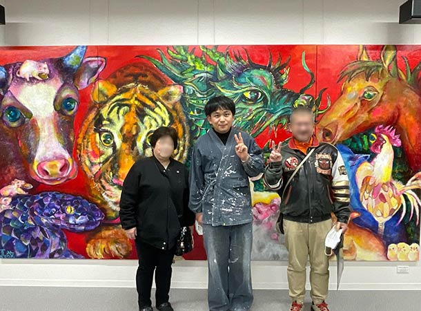 神戸の作品展が今日から始まりました。