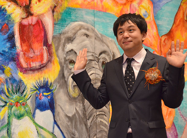 個展の開催式と特別鑑賞会をしました!!