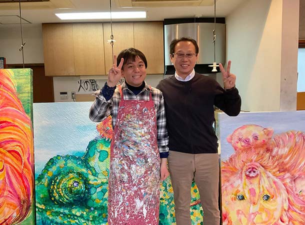 岡田武史さんが来てくれました