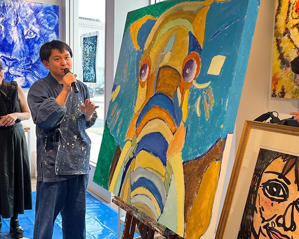 初めてライブペインティングに挑戦