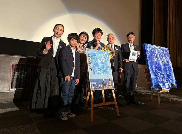 岡山で舞台挨拶をしました。