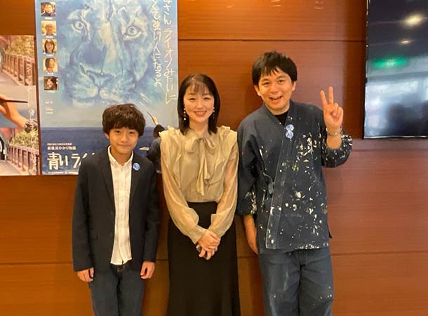 岡山で舞台挨拶をしました。