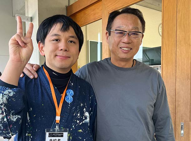 FC今治高等学校里山校で授業