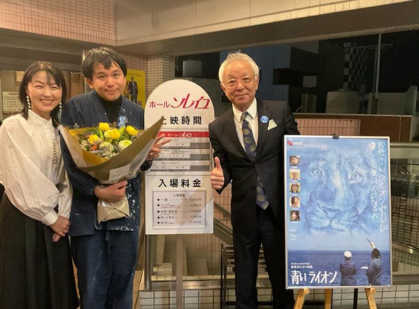 高松のホールソレイユで舞台挨拶