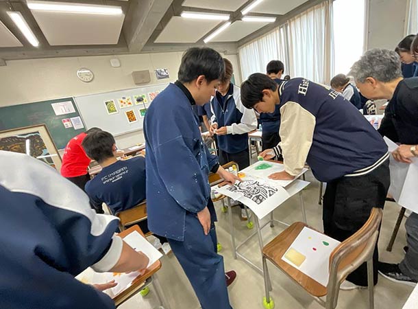 FC今治高等学校里山校で授業