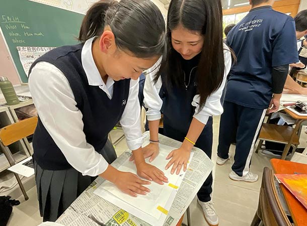 FC今治高等学校里山校で授業