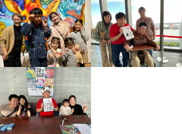 昨日と今日の兵庫県立美術館のお客さんです。