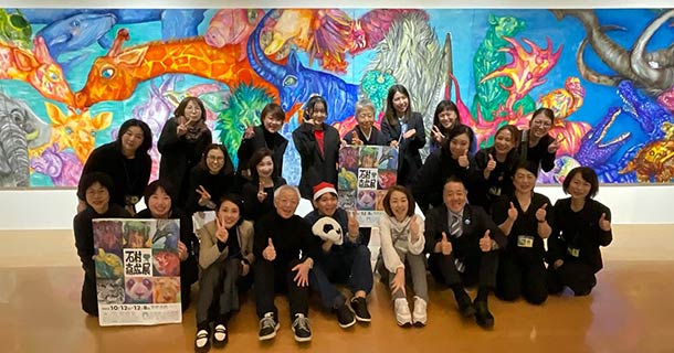 兵庫県立美術館 個展最終日