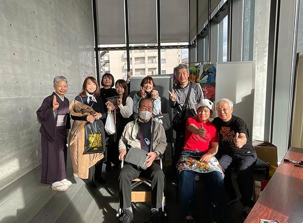 兵庫県立美術館 個展最終日