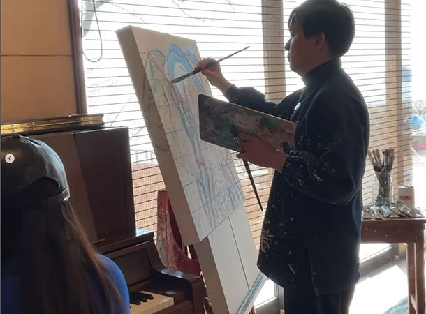 グレース・マーヤさんとリハーサル