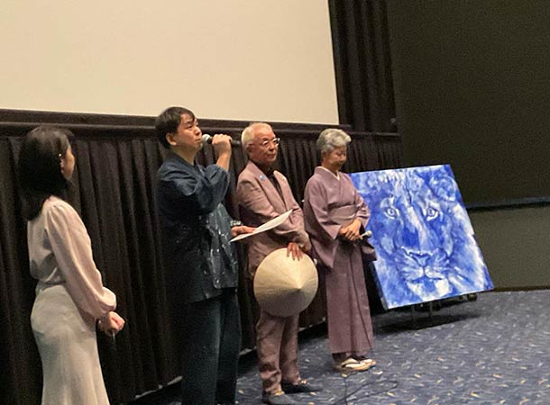 「青いライオン」新居浜での最後の舞台挨拶