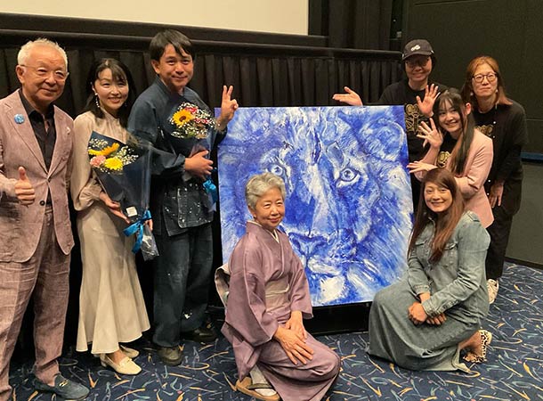 「青いライオン」新居浜での最後の舞台挨拶