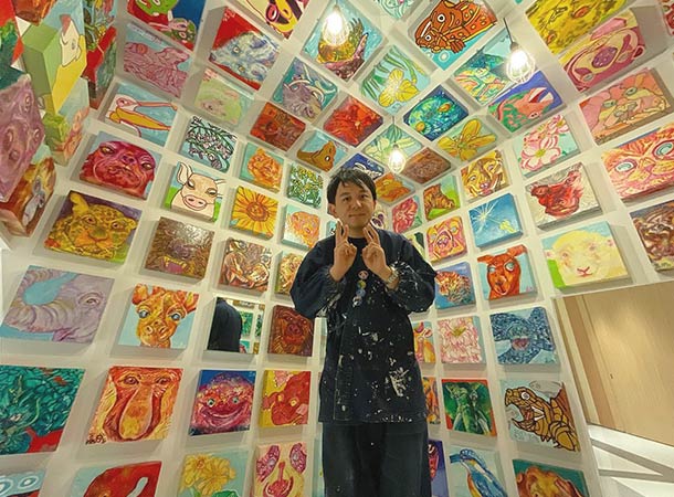 今日は午前中にギャラリートークをしました!!