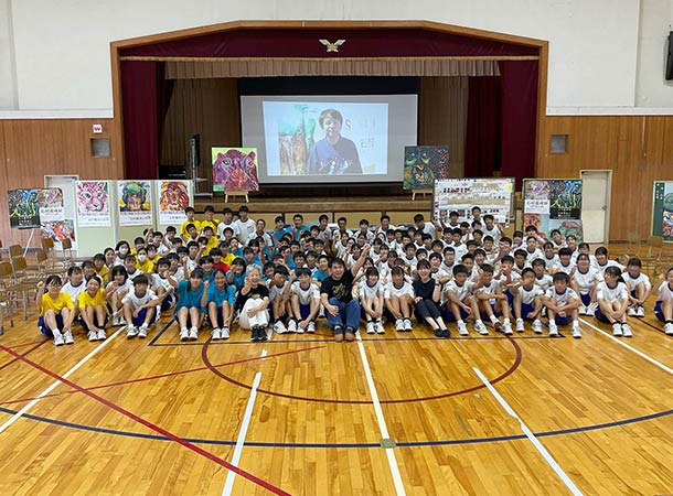 新居浜南中学校に行きました。