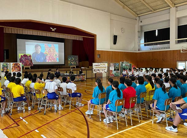 新居浜南中学校に行きました。
