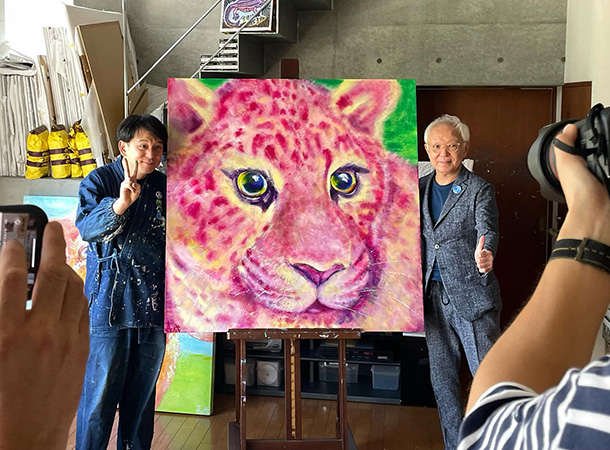 三原市から取材に来てくれました。