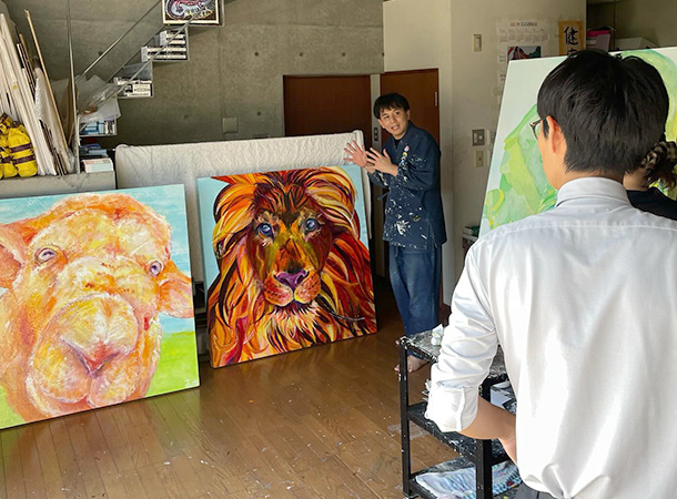 三原市から取材に来てくれました。