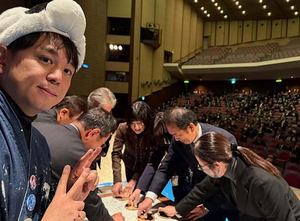 四国地区小中学校教頭会研究大会で講演とライブドローイング