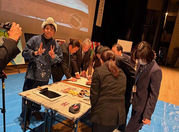 四国地区小中学校教頭会研究大会で講演とライブドローイング