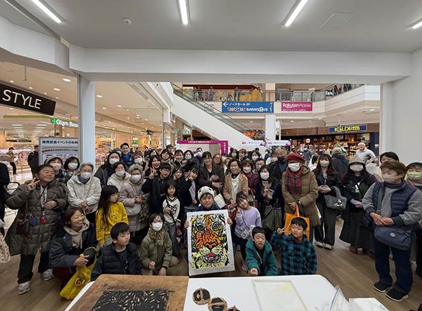 WAONカード販売記念でライブドローイング