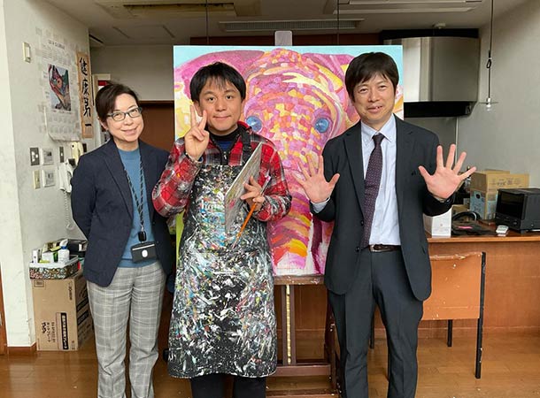 RSK山陽放送さんが打ち合わせに来ました。