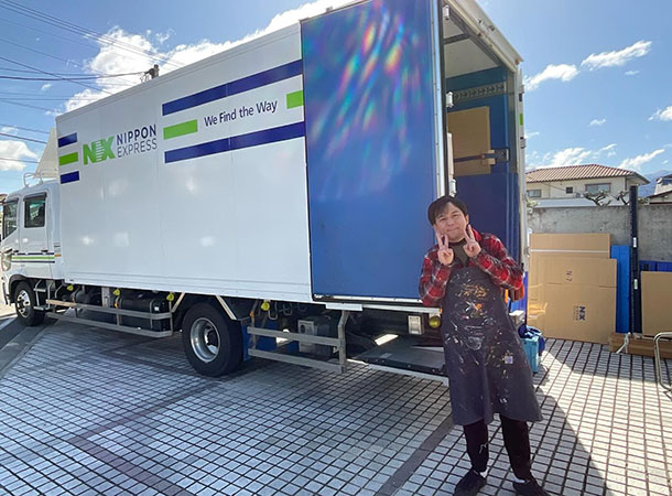 ぼくの作品が宮崎に向けて出発しました!!