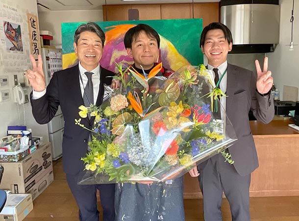 展覧会開催のお祝い