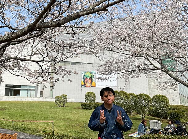宮崎県立美術館は桜満開です