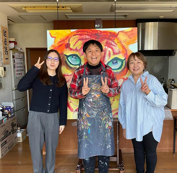 横浜から来てくれました。